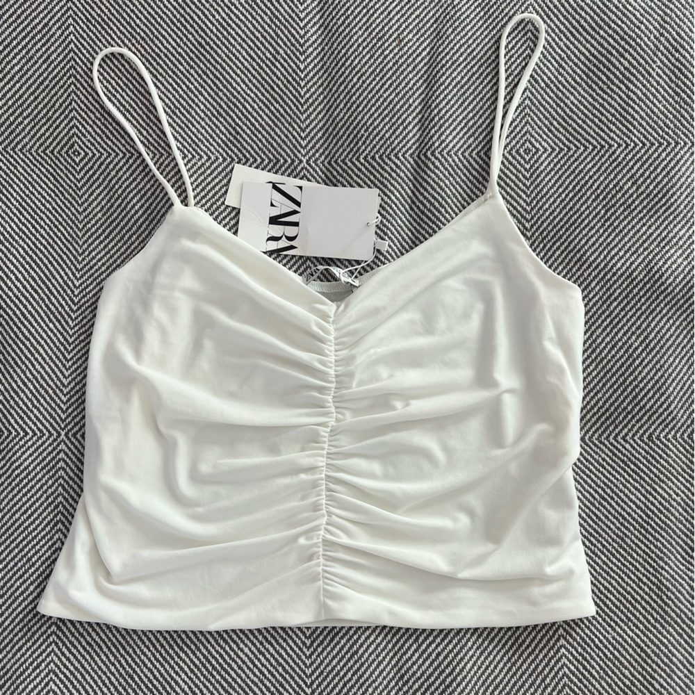Zara white top